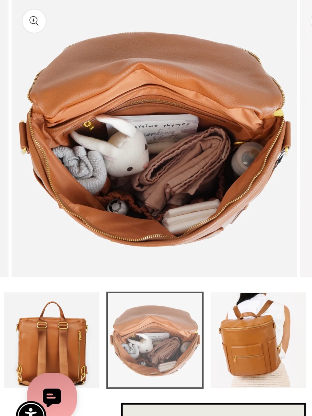 Fawn Design Original Diaper Bag Bundle - BNIB Brown - Picture 4 of 13